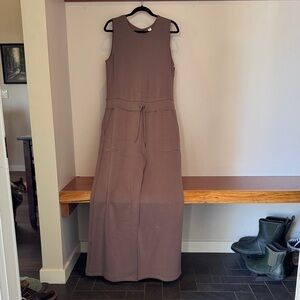 SPANX Airessentials Sleeveless Jumpsuit - Brown (Smoke) NWT